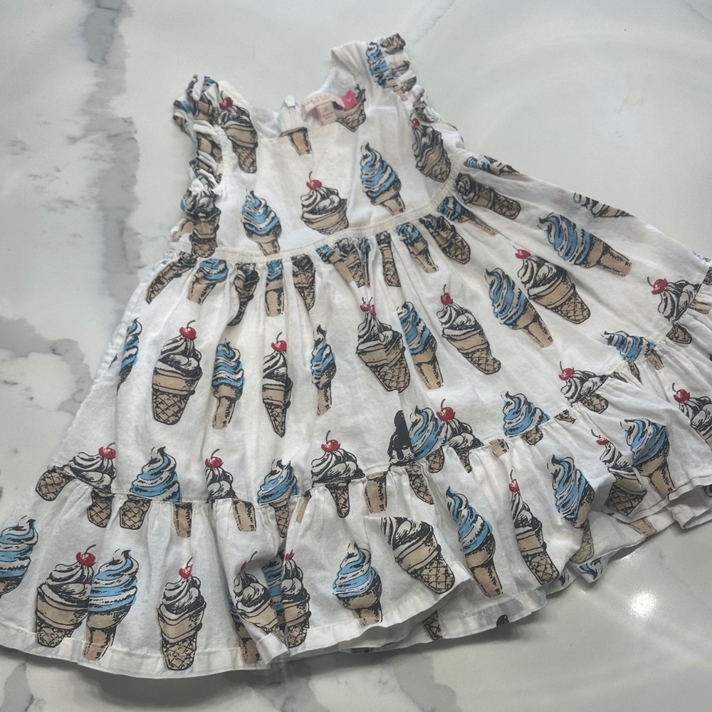 Pink Chicken Ice Cream Cone Kelsey Dress - 2T